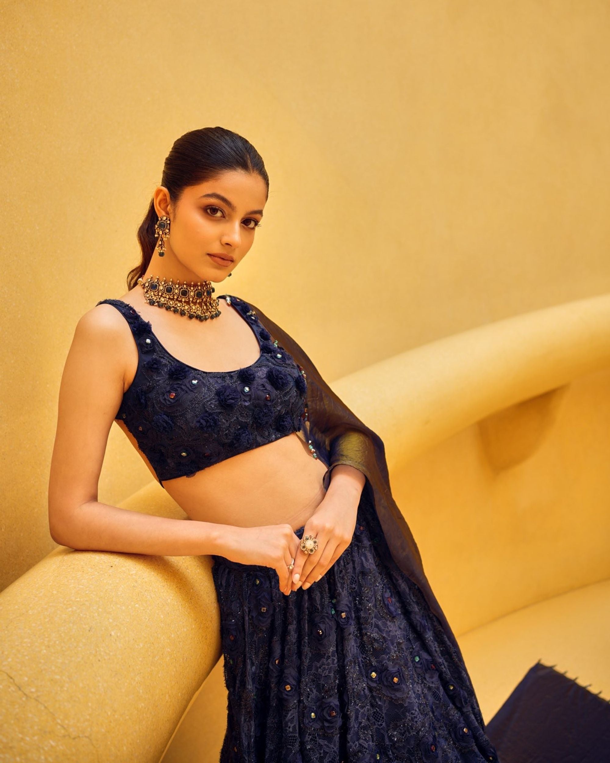 Deep Blue Lehenga Set