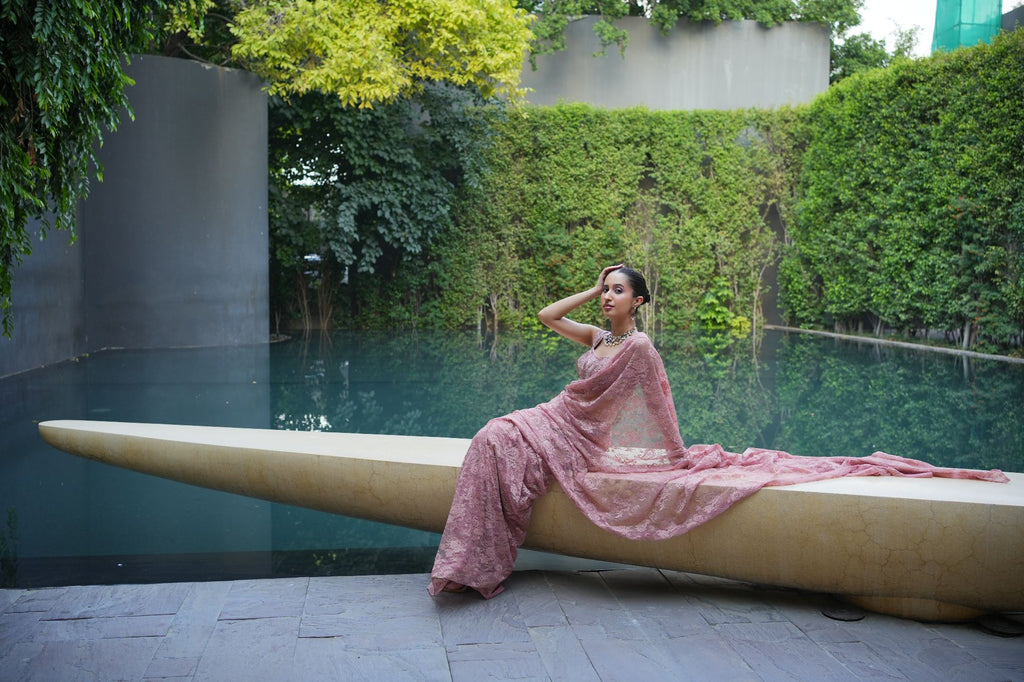 Blush Pink Saree