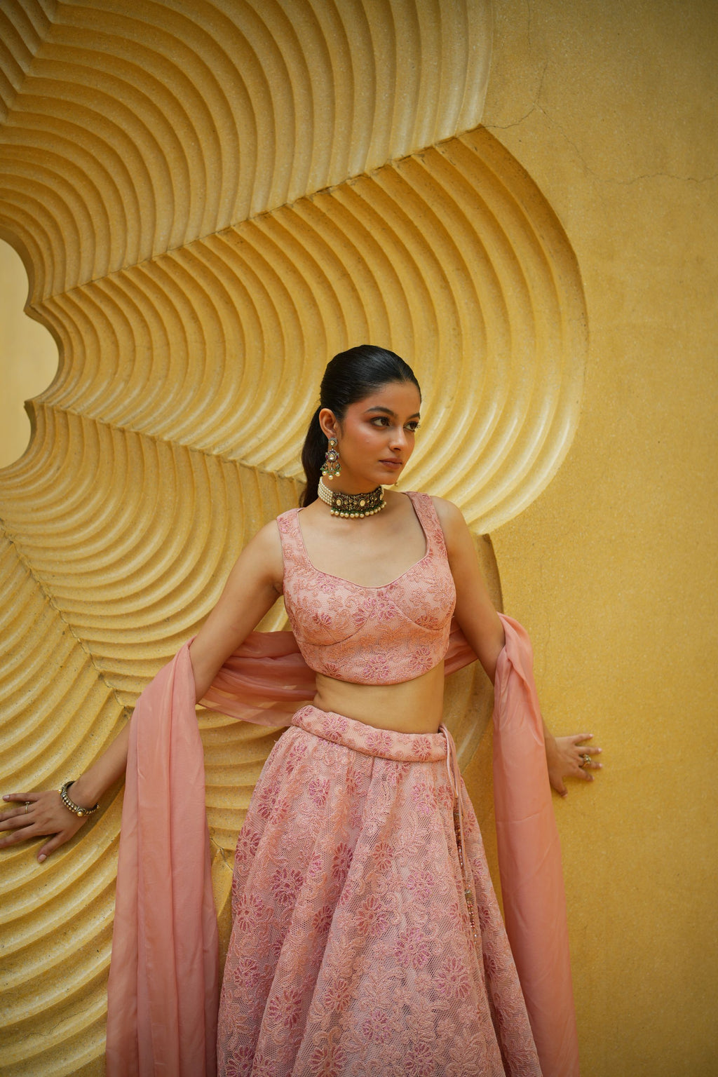 Blush Pink Lehenga Set
