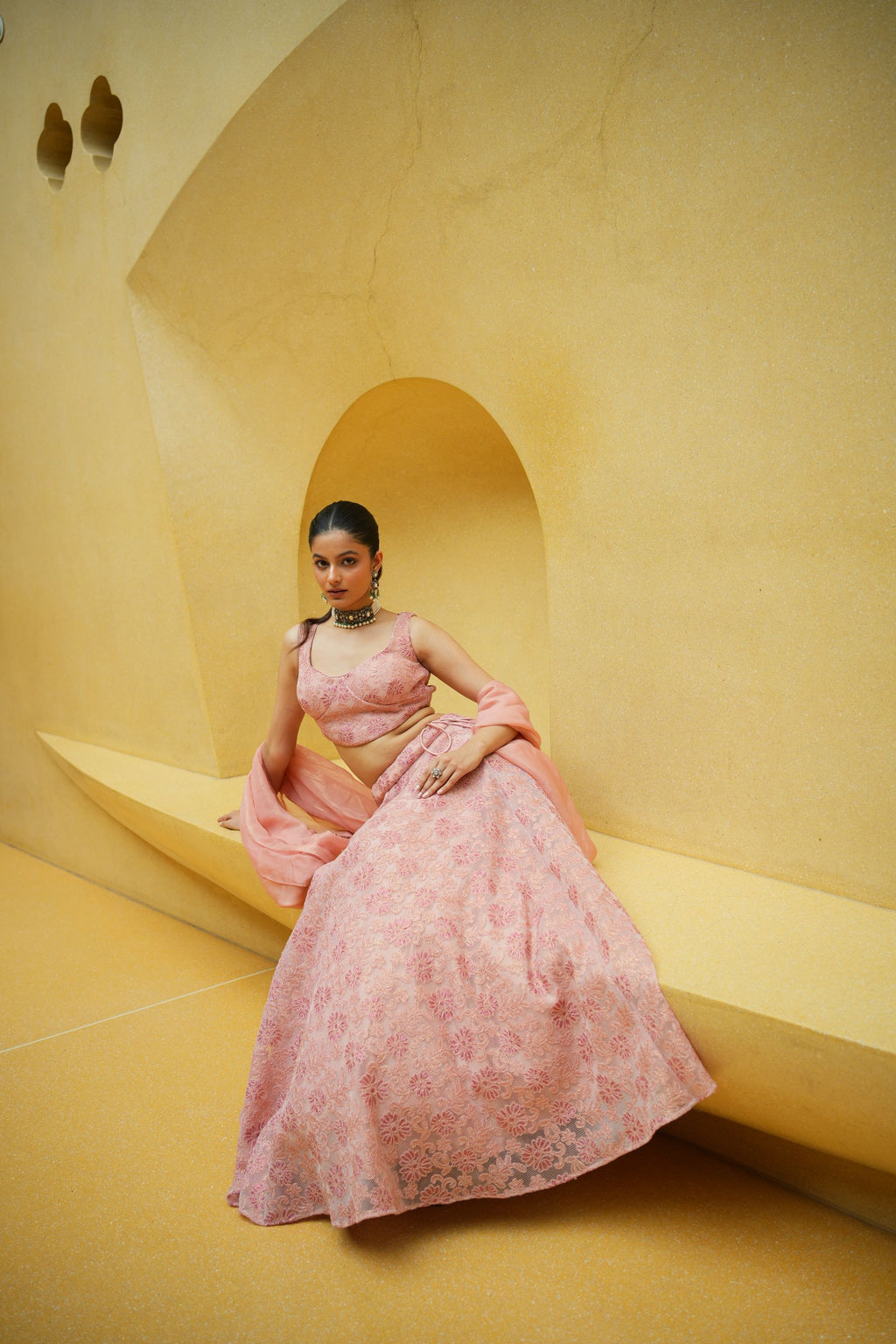 Blush Pink Lehenga Set