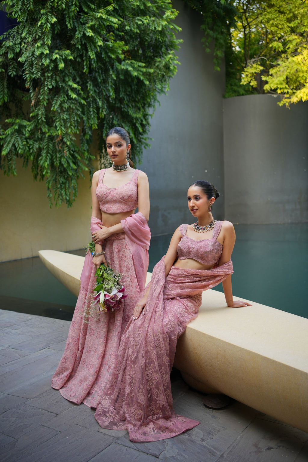 Blush Pink Lehenga Set