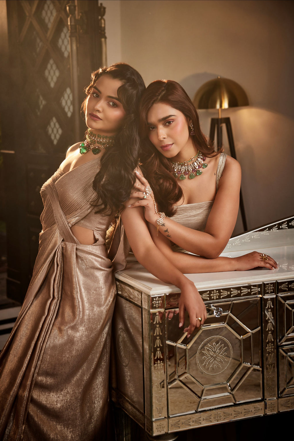 Sandwash wire drape saree gown