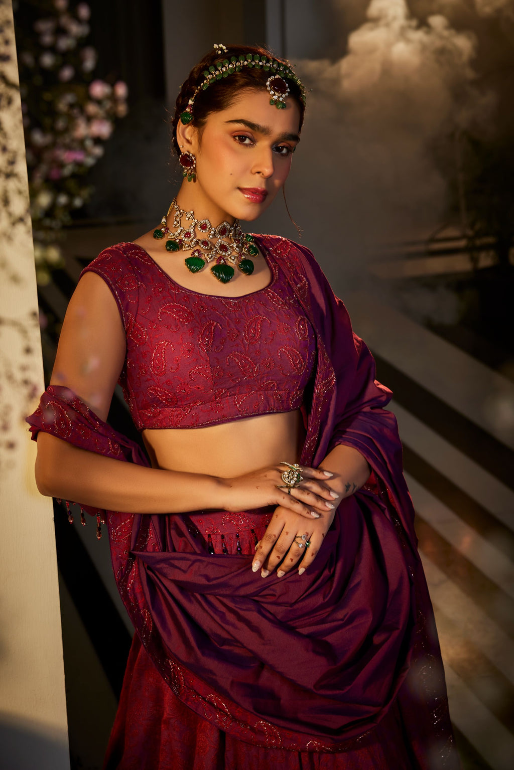 Paisly Woven Lehenga