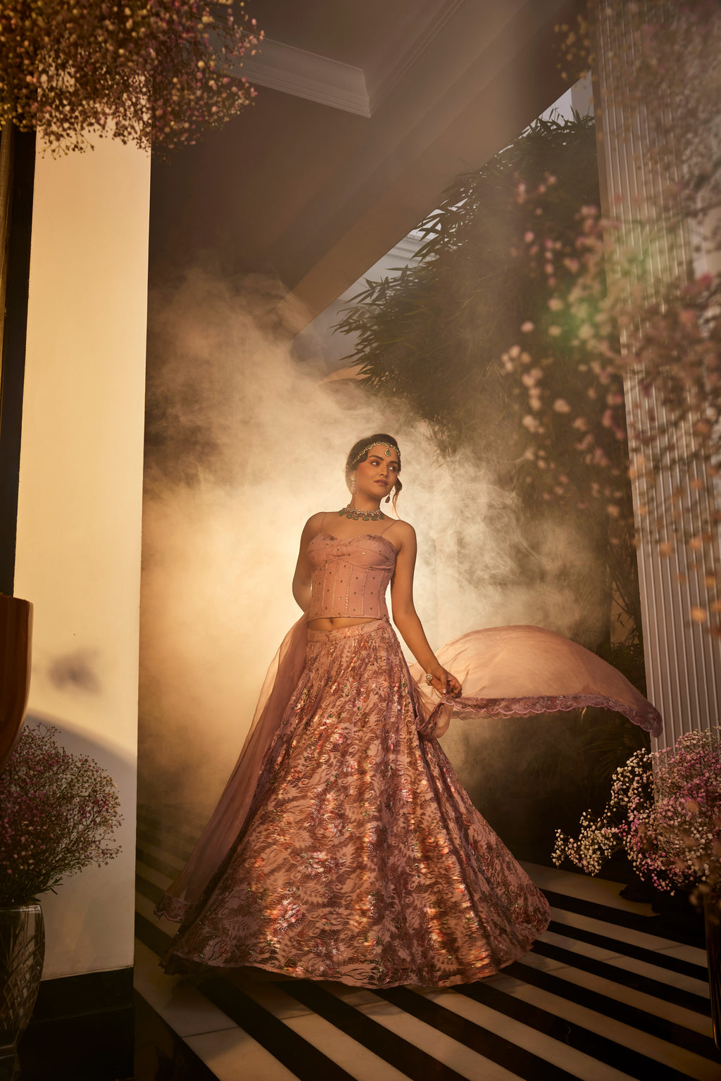 Corset Blouse Lehenga