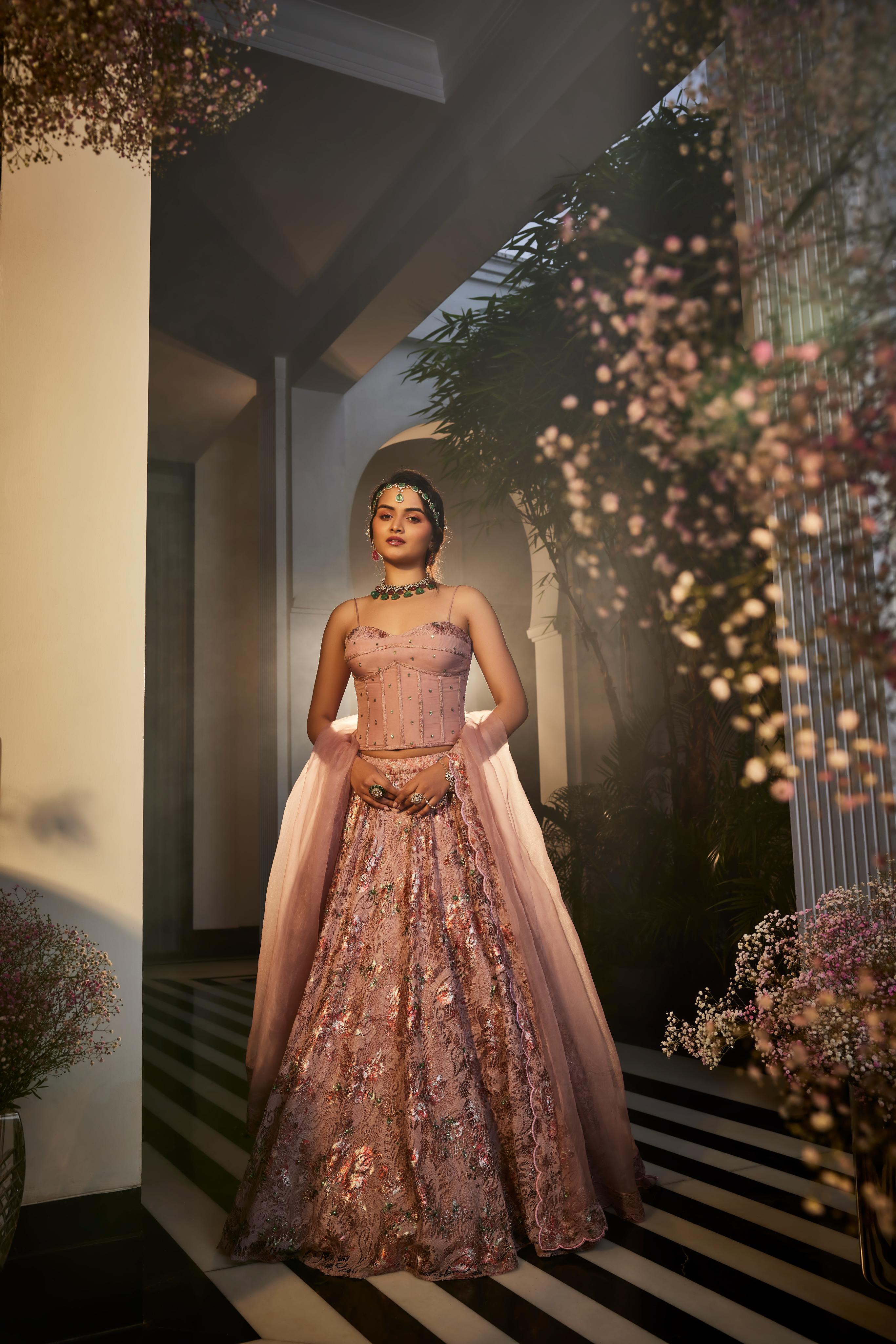 Corset Blouse Lehenga