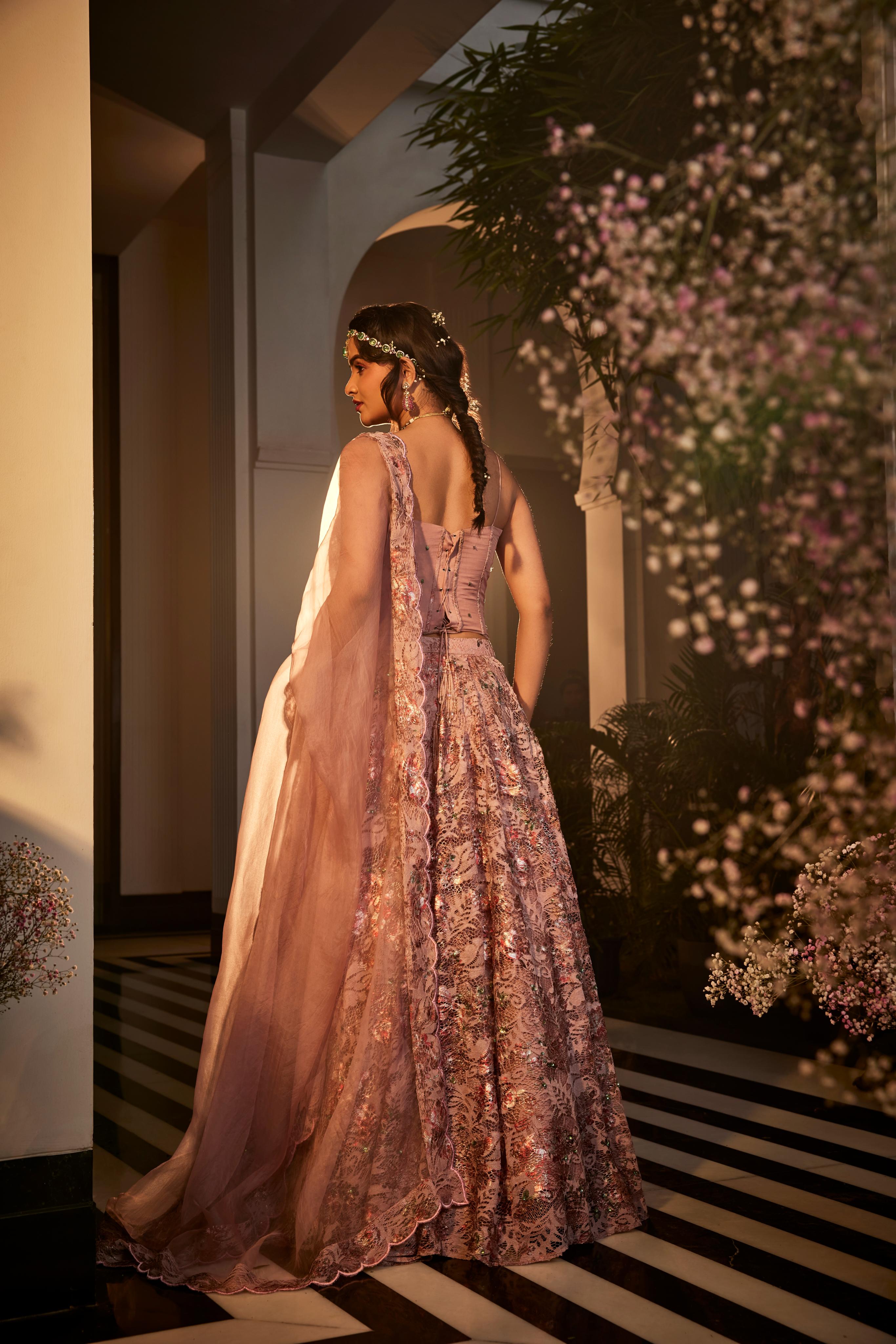 Corset Blouse Lehenga