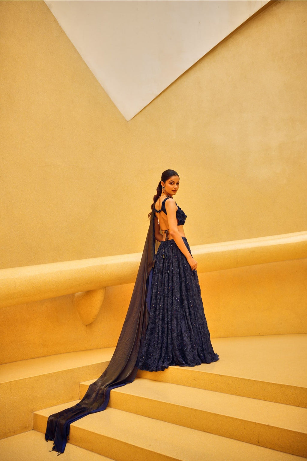 Deep Blue Lehenga Set