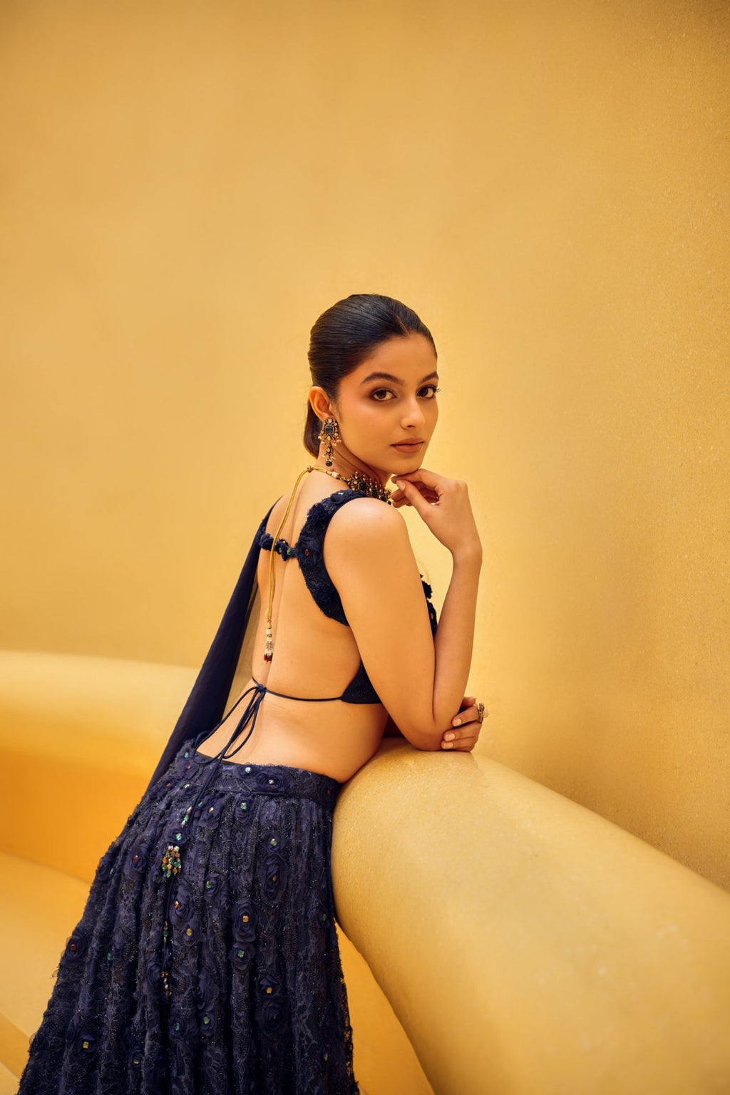 Deep Blue Lehenga Set