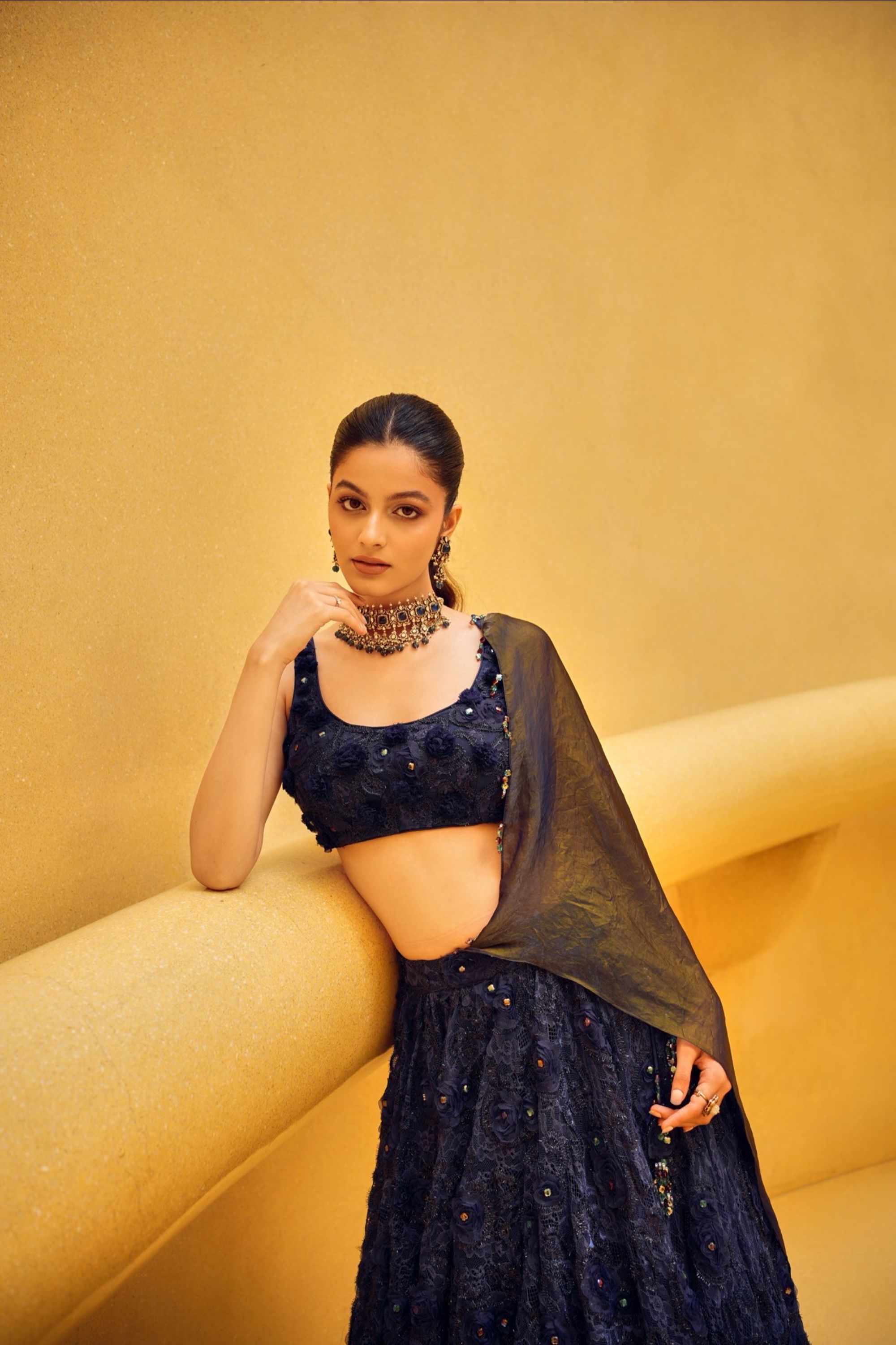 Deep Blue Lehenga Set