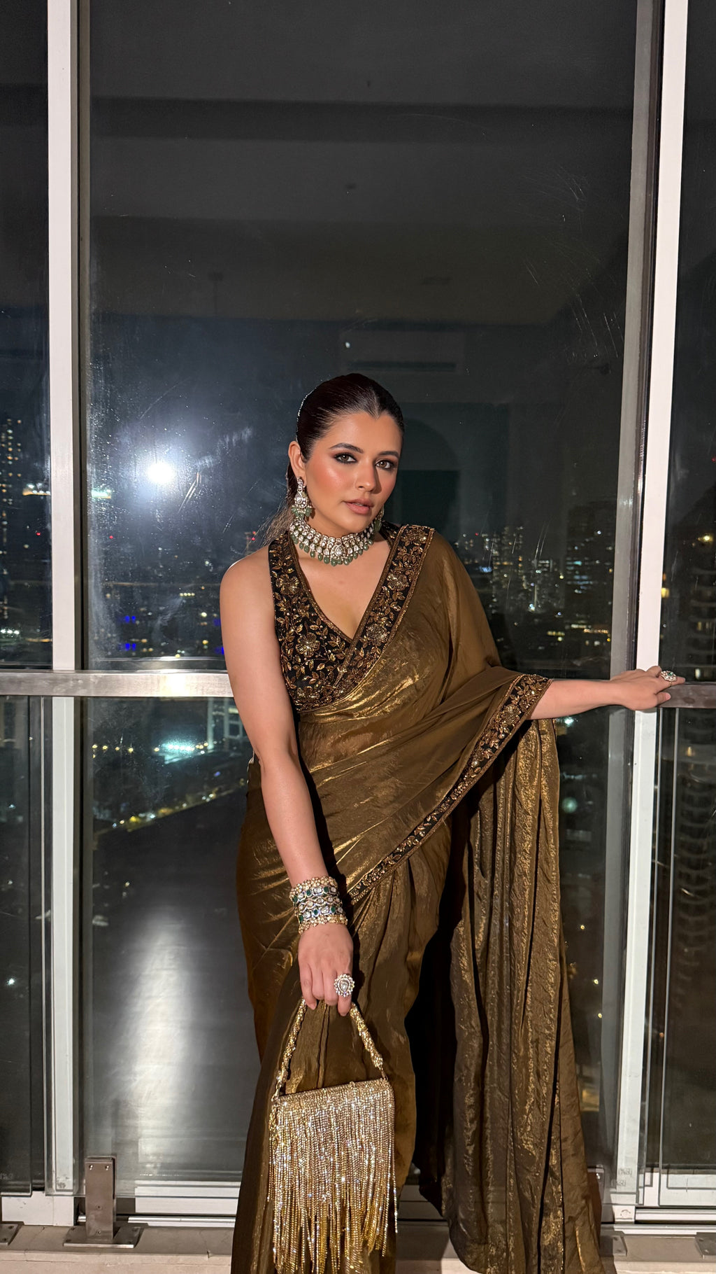 Deep Gold Saree