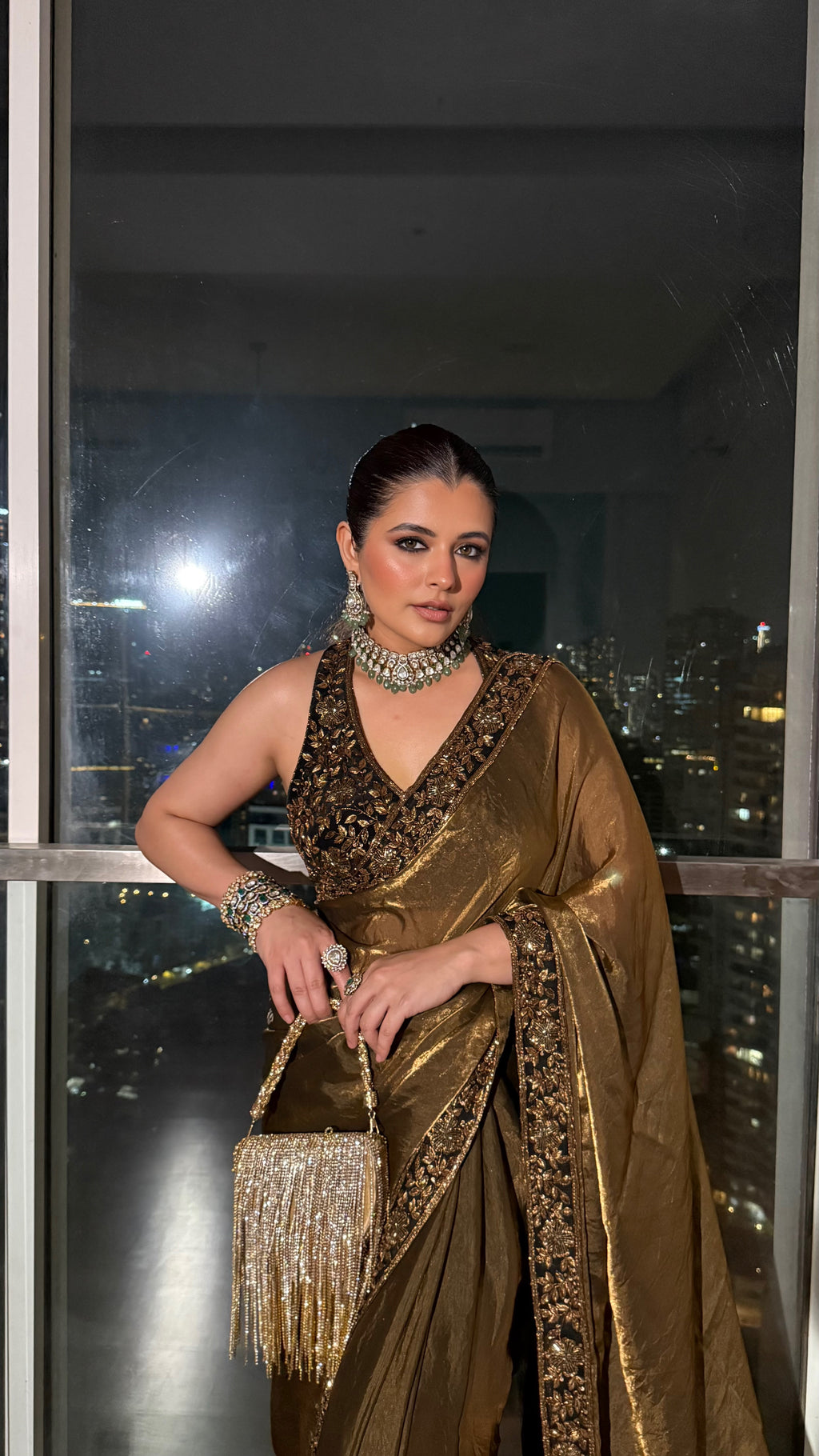 Deep Gold Saree