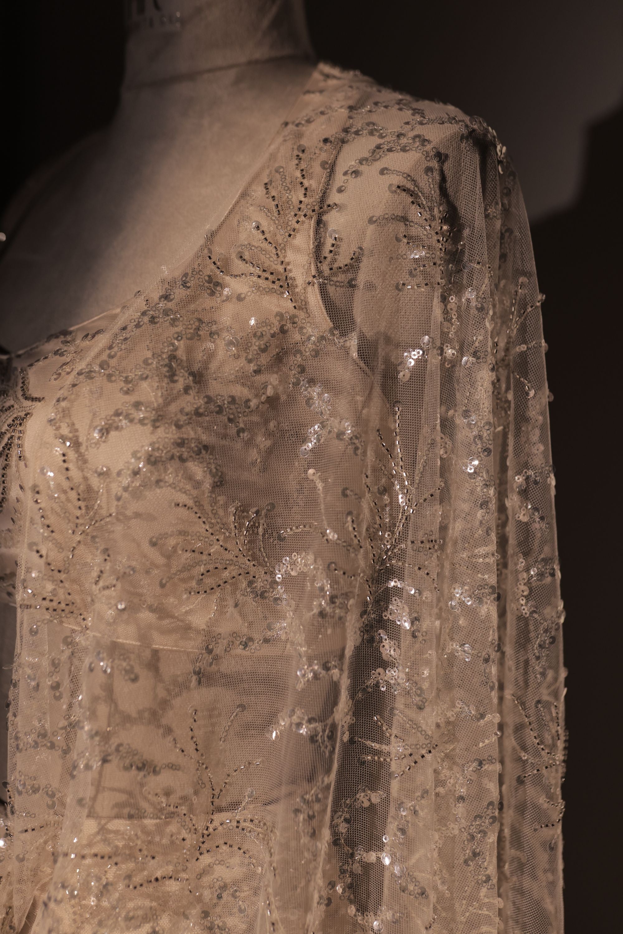 Ivory White Pre Drape Saree