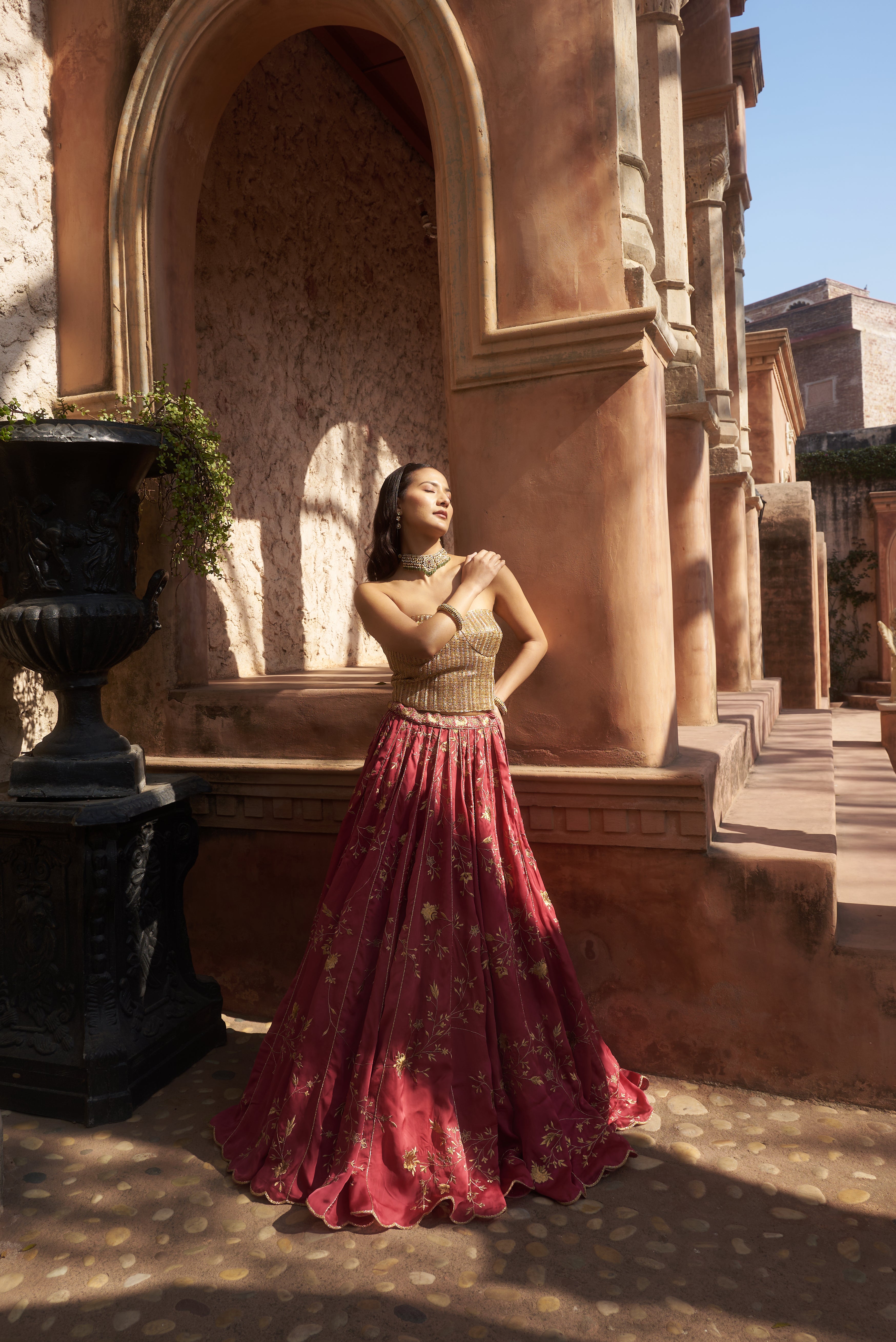 Rosé Royale Lehenga