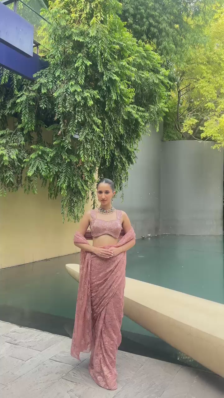 Blush Pink Saree