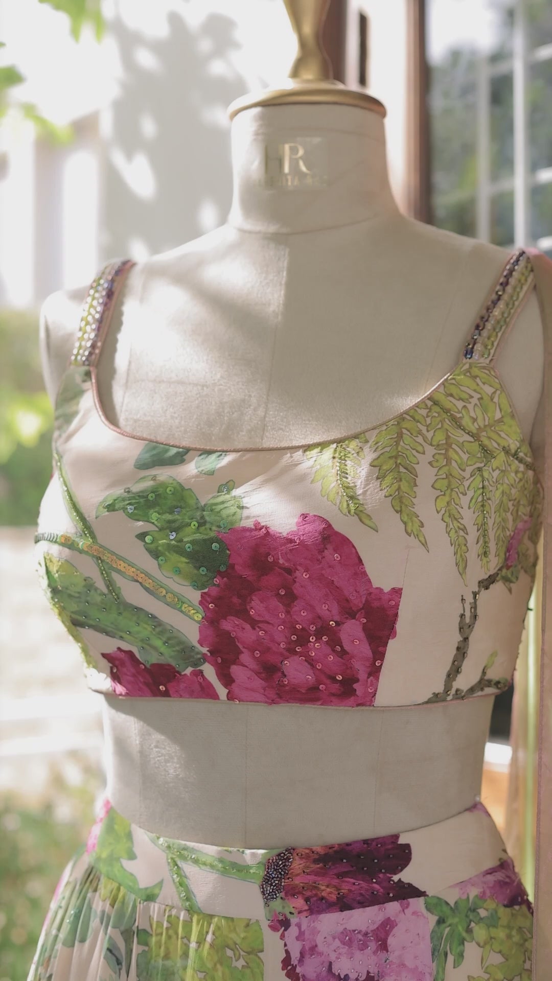 Handwork Ivory Lehenga Set